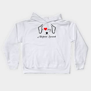 I love my Afghan Sound Dog Kids Hoodie